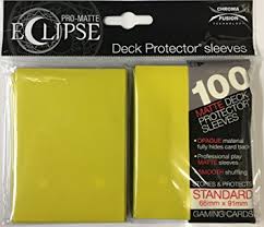 Pro Matte Eclipse Lemon Yellow Standard Sleeves 100 Pro Matte Eclipse Lemon Yellow Standard Sleeves 100